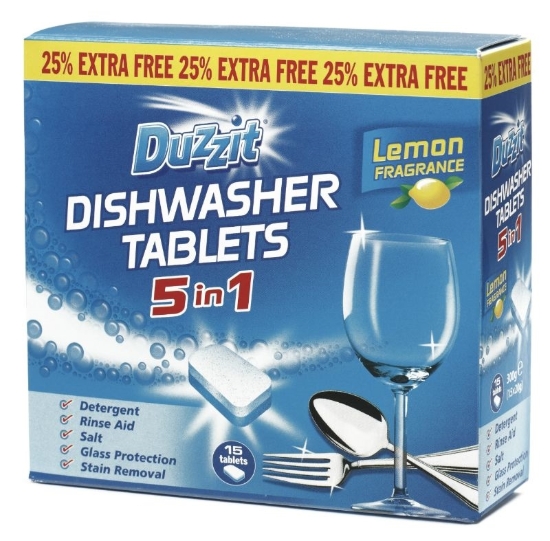 Picture of £1.00 DISHWASHER TABS  5 IN 1 15PK (16)
