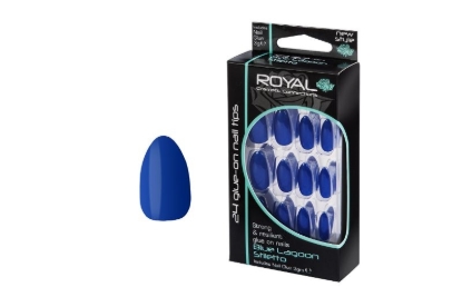 Picture of £2.99 ROYAL BLUE LAGOON NAILS(6) NNAI191
