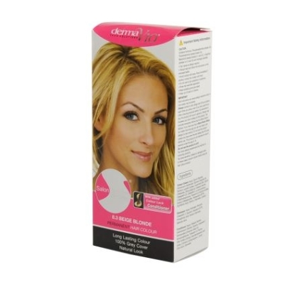 Picture of £1.00 DERMA HAIR COL. BEIGE BLONDE 8.3