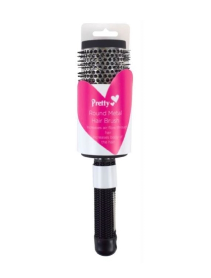 Picture of £1.00 HAIR BRUSH PRETTY METAL (12) 97408