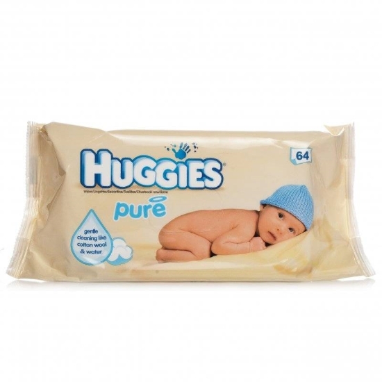 Picture of £1.00 HUGGIES BABY WIPES PURE (10)