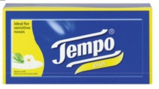 Picture of £1.00 TEMPO ALOE TISSUES 80s (12)