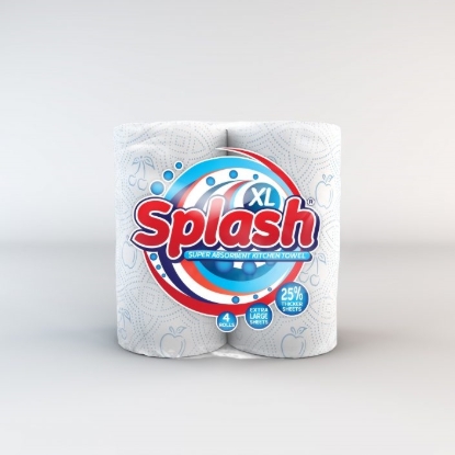 Picture of £1.00 SPLASH KITCHEN ROLL 4 PACK (6)