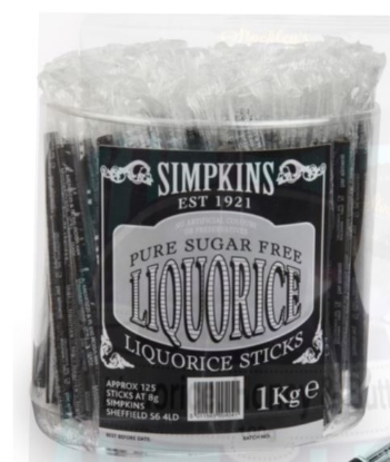 Picture of £0.25 LIQUORICE STICKS (125)