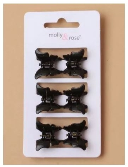 Picture of £1.00 BUTTERFLY CLAMPS 6 BLACK (6) 8314