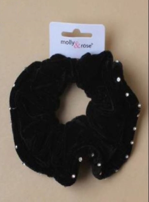 Picture of £1.49 BLACK VELVET SCRUNCH.DIAM (6) 4568