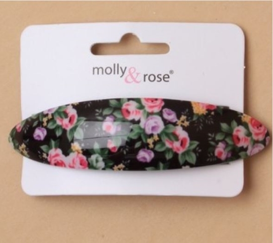 Picture of £1.00 MOLLY ROSE FLORAL BARRETT (4) 6769