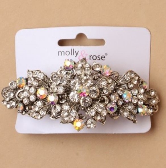 Picture of £4.99 MO-ROSE FLOWER BARRETTE (3) 6606