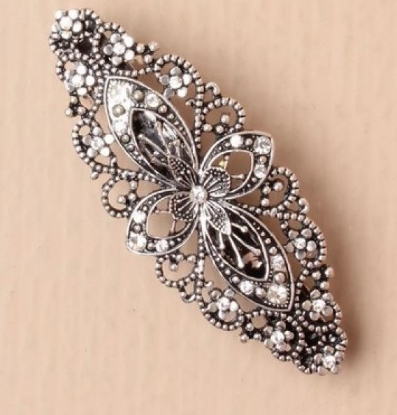 Picture of £2.99 MO-ROSE FLOWER BARRETTE (3) 5816