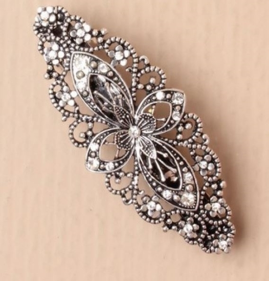 Picture of £2.99 MO-ROSE FLOWER BARRETTE (3) 5816