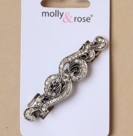 Picture of £2.99 MO-ROSE CRYSTAL BARRETTE (4) 4223