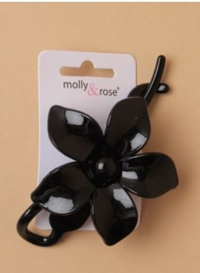 Picture of £1.00 M-ROSE BLK FLOWER PIN CLIP(6) 7387