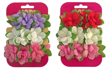 Picture of £1.00 MORE FOR LESS 3 FLOWER SCRUN.(12