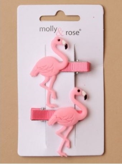 Picture of £1.00 MOLLY ROSE 2 FLAMINGO CLIPS(6)7351
