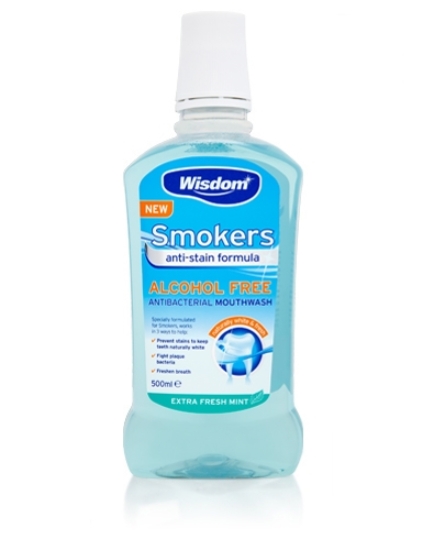 Picture of £1.49 WISDOM 500ml SMOKERS M/WASH (6)
