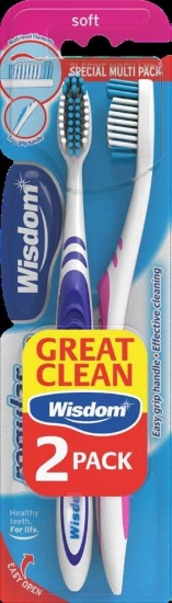 Picture of £1.00 WISDOM TWIN TOOTHBRUSHES SOFT (6)