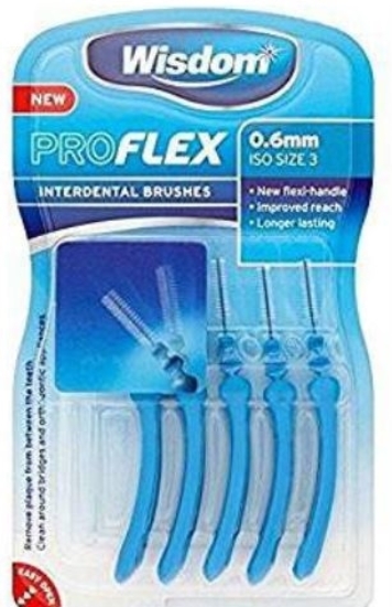 Picture of £1.99 WISDOM BLUE INTERD FLEX 0.6mm (12)