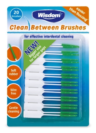 Picture of £1.99 WISDOM INTERDENT BRUSHES GREEN (12