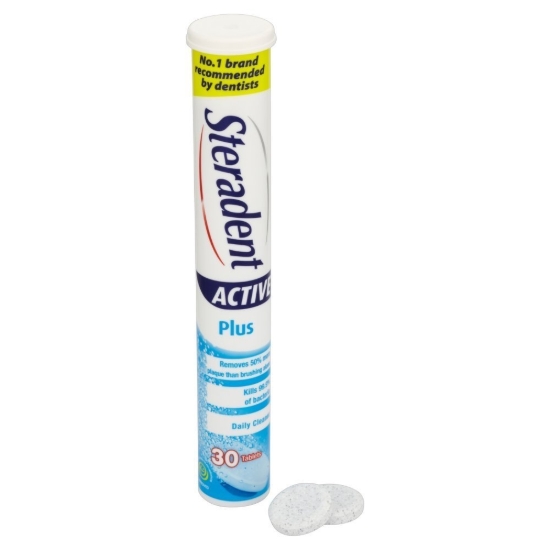 Picture of £1.49 STERADENT TABLETS ACTIVE PLUS (12