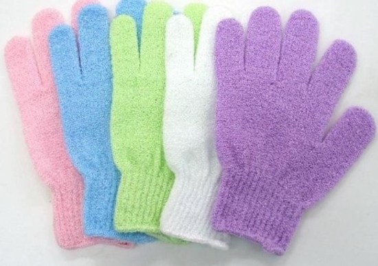 Picture of £1.00  NYLON SHOWER GLOVES X 2(12)