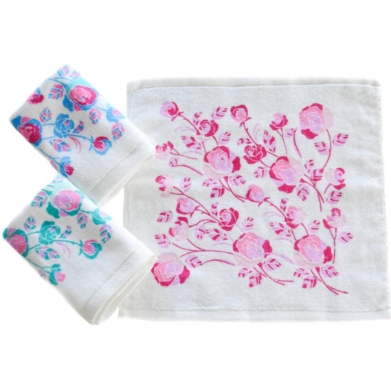 Picture of £1.49 FACECLOTHS ROSE DESIGN (12) T456