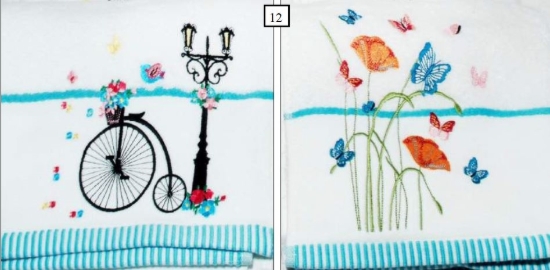 Picture of £1.99 FACECLOTH WHITE BICYCLE/B-FLY (12)