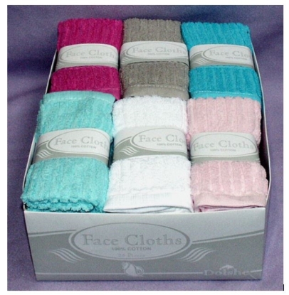 Picture of £0.99 FLANNELS PASTEL RIBBED (24)