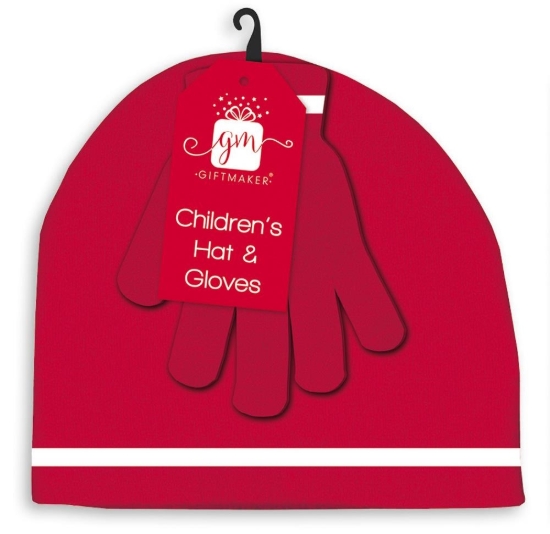 Picture of £2.49 X-MAS HAT & GLOVE SET(12) XAJGZ405