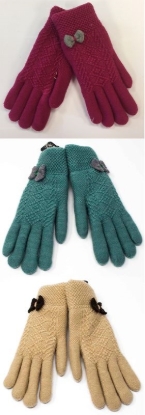 Picture of £4.99 LADIES BOW GLOVE 3 AST(12)GLOVE300