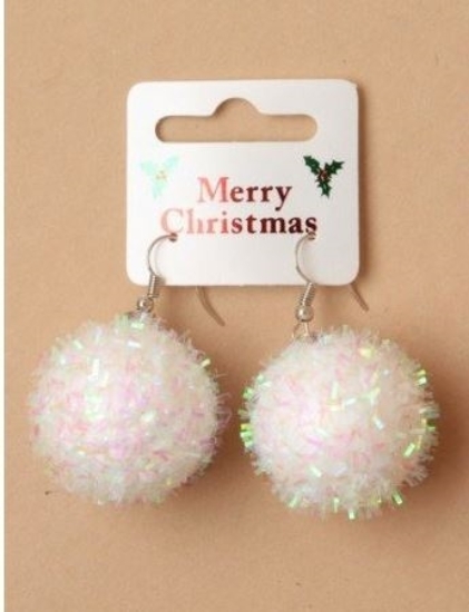 Picture of £1.00 SNOWBALL EARRINGS (12) 1322