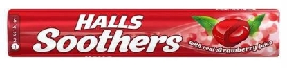 Picture of £0.69 HALLS SOOTHERS STRAWBERRY 45g (20)