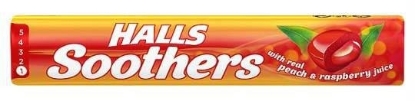 Picture of £0.69 HALLS SOOTHERS PEACH & RASP 45g(20