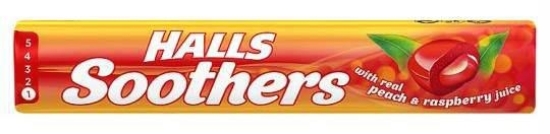 Picture of £0.69 HALLS SOOTHERS PEACH & RASP 45g(20