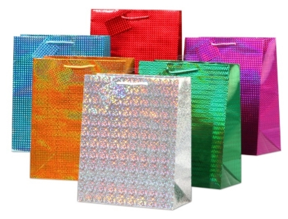 Picture of £0.99 LARGE HOLOGRAPHIC GIFT BAGS (12)