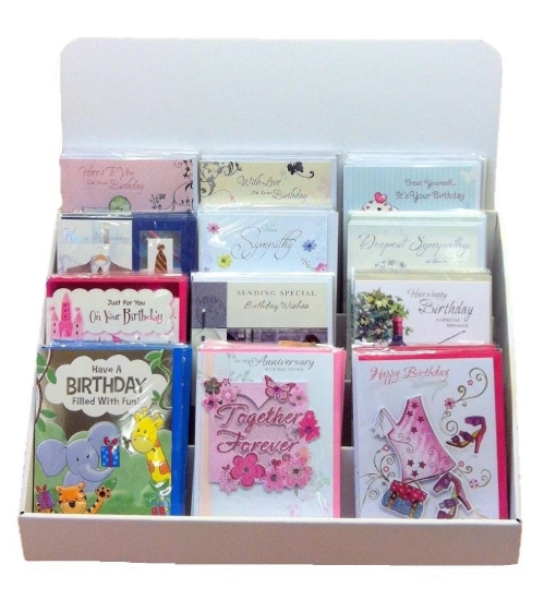Picture of £0.99 ASSORTED GREETING CARD UNIT (72)