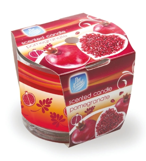 Picture of £1.00 POMEGRANATE SLEEVE CANDLE (12)