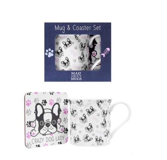 Picture of £2.99 MUG/COASTER SET CAT/DOG(24)AM2549