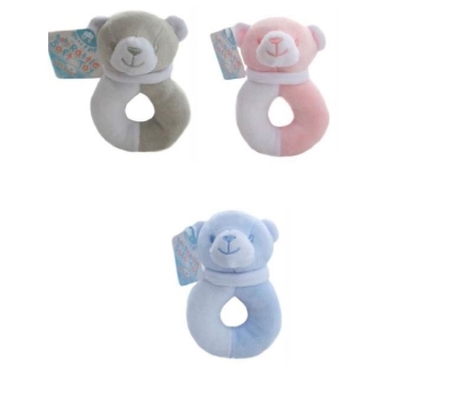 Picture of £2.99 BEAR SOFT RATTLES (6) 4RT21