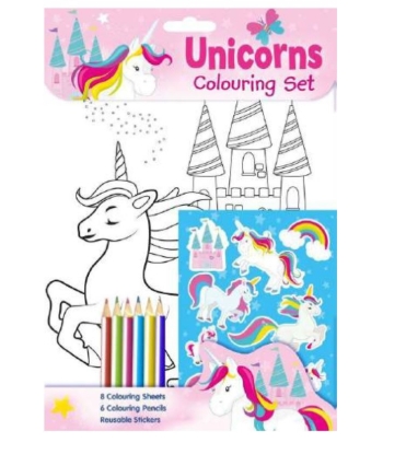 Picture of £1.49 UNICORN COLOURING SET (24) 3044