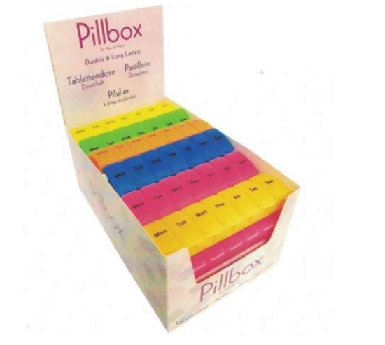 Picture of £1.00 PILLMATE 7 DAY BOX UNIT(24) 19050D