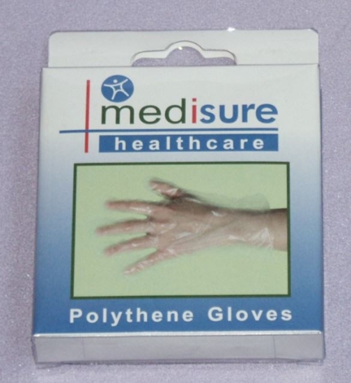 Picture of £1.79 MEDISURE 25 POLYTHENE GLOVES (6)