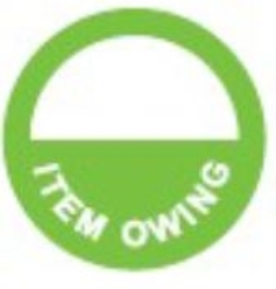 Picture of ITEMS OWING LABELS (ROLLS OF 1000)