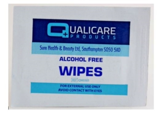 Picture of £0.08 QUALICARE ALCOHOL FREE WIPES (100)