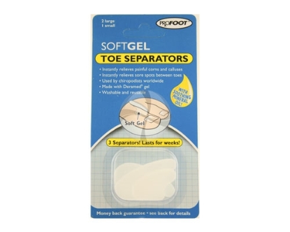 Picture of £2.79 PRO-FOOT SOFT GEL TOE SEPS (6)