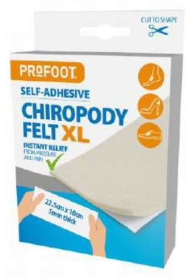 Picture of £3.49 PRO-FOOT CHIROPODY FELT X-L (6)