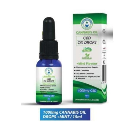 Picture of £59.99 CBD OIL 1000mg (MINT) 15ml (1)
