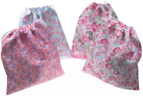 Picture of £1.49 FLORAL DRAWSTRING BAGS (12)