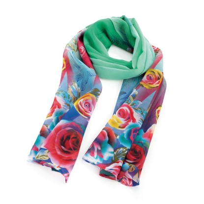 Picture of £3.99 FLOWER DESIGN SCARVES 2 ASST (2)