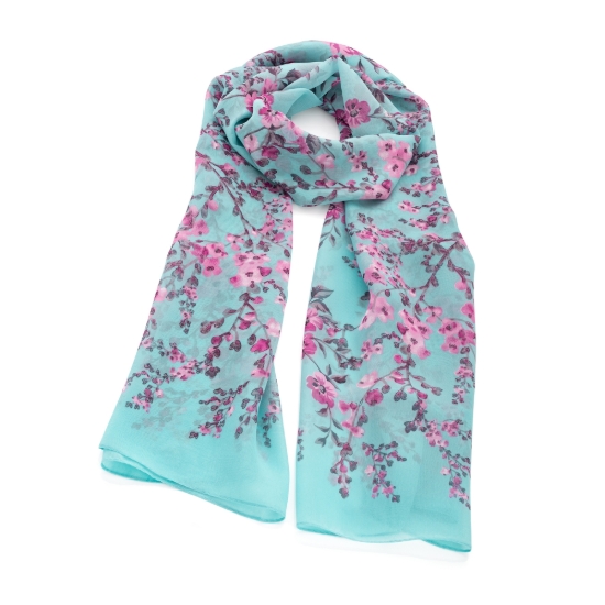 Picture of £3.99 FLOWER PRINT SCARVES 3 ASST (3)