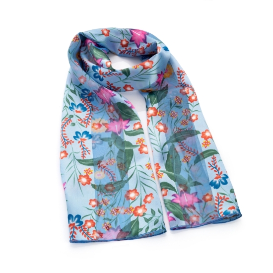 Picture of £3.99 FLOWER PRINT SCARVES 3 ASST (3)